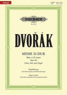 Front cover_Mass in D Op. 86 (Organ Version with Piano Reduction of Orchestral Version)