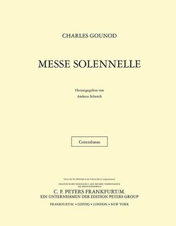Front cover_Messe solennelle en l'honneur de Sainte Cecile (St. Cecilia Mass) (Contrabass Part