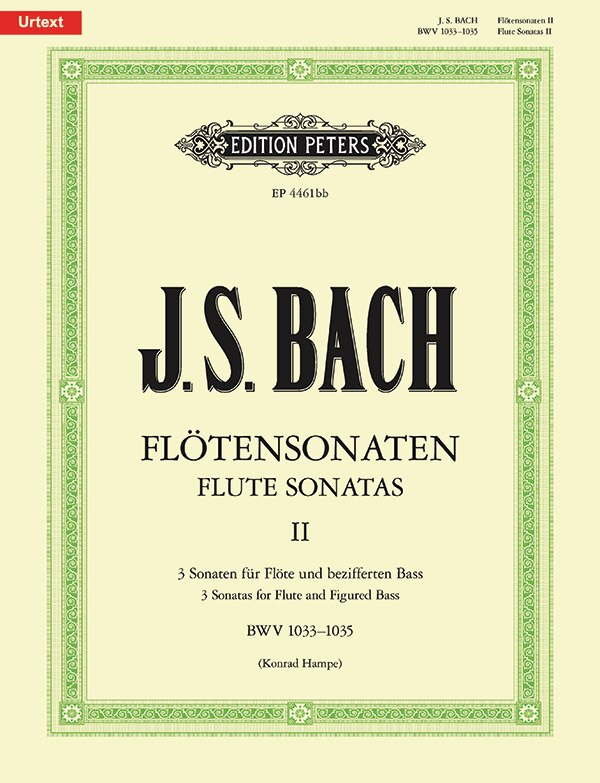 Couverture_Flute Sonatas, BWV 1033-1035 for Flute and Continuo