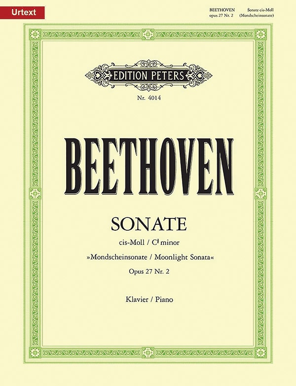 Front cover_Piano Sonata No. 14 in C sharp minor Op. 27 No. 2 Moonlight