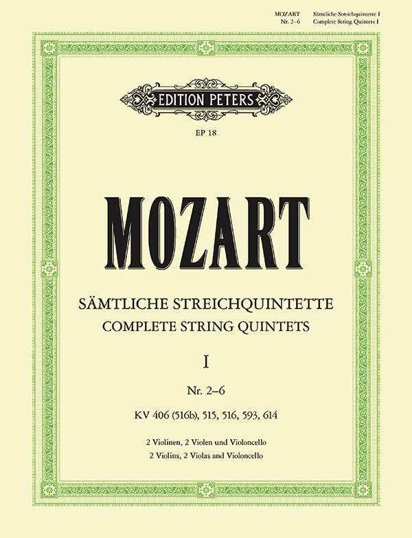 Couverture_Complete String Quintets - Nos. 2-6