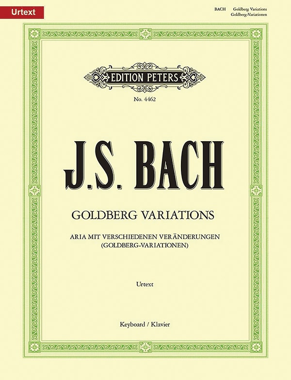 Front cover_Aria with Diverse Variations BWV 998 Goldberg Variations for Piano
