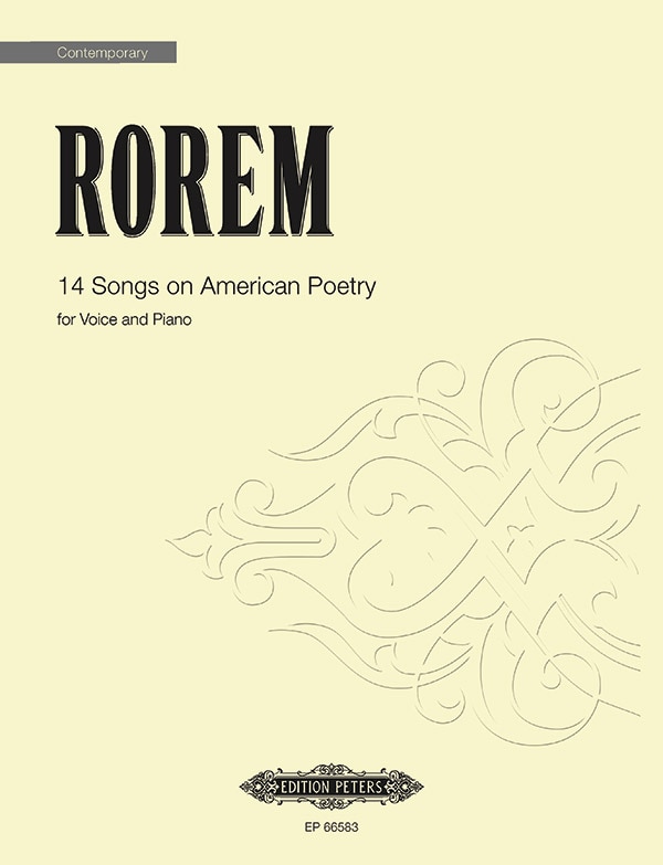 Front cover_14 Songs on American Poetry for Voice and Piano