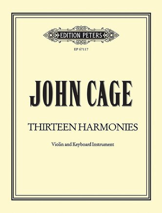 Thirteen Harmonies (from Apartment House 1776): for Violin and Keyboard Instrument