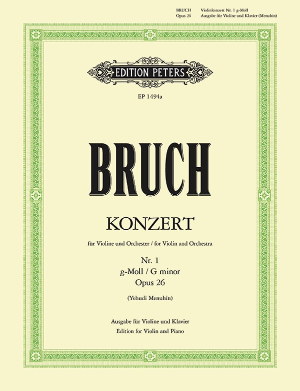 Front cover_Violin Concerto No. 1 in G minor Op. 26 (Ed. for Violin and Piano)