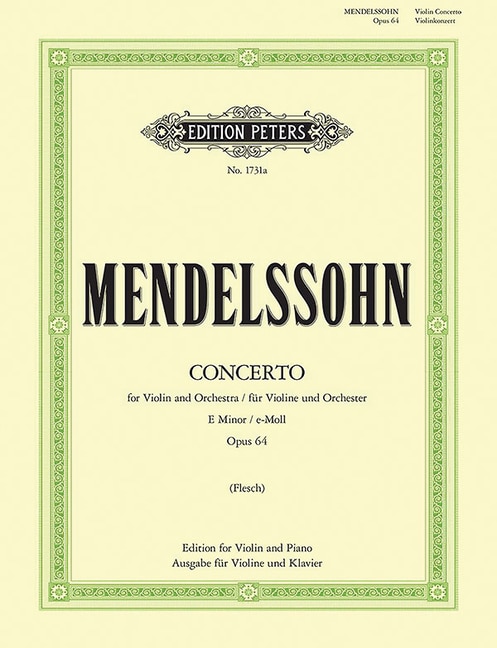 Front cover_Violin Concerto in E minor Op. 64 (Edition for Violin and Piano)