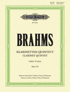 Front cover_Clarinet Quintet in B minor Op. 115