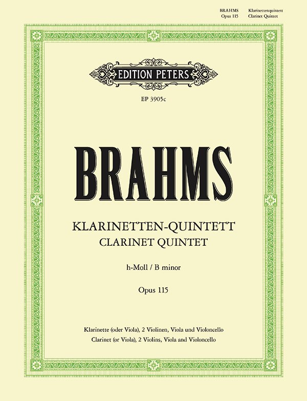 Front cover_Clarinet Quintet in B minor Op. 115