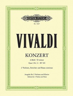 Front cover_Concerto in D minor Op. 3 No. 11 (RV 565) (Edition for 2 Violins and Piano)