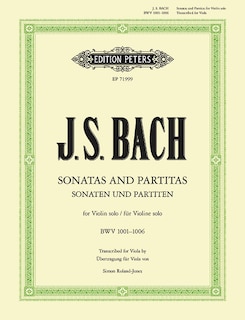 Couverture_Sonatas and Partitas for Violin Solo BWV 1001-1006 (Transcribed for Viola)