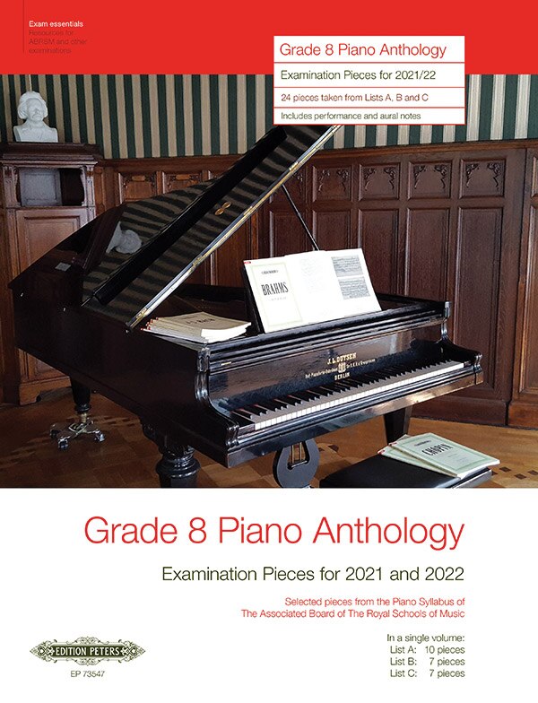 Front cover_Grade 8 Piano Anthology - Examination Pieces for 2021 and 2022