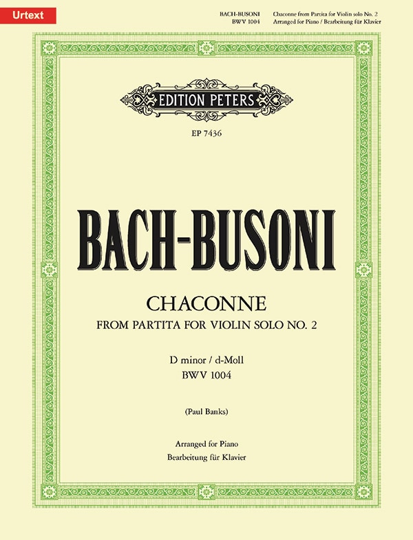 Couverture_Chaconne in D minor from Partita for Violin Solo No. 2 BWV 1004 (Arr. for Piano)