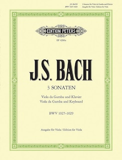Couverture_Sonatas for Viola da gamba and Harpsichord BWV 1027-1029 (Arr. for Viola and Piano)