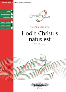 Couverture_Hodie Christus natus est for SSATB and Percussion