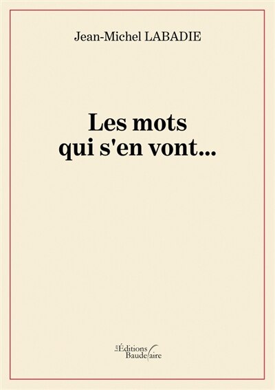 Front cover_Les mots qui s'en vont...