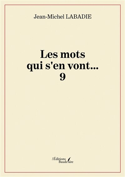 Front cover_Les mots qui s'en vont...
