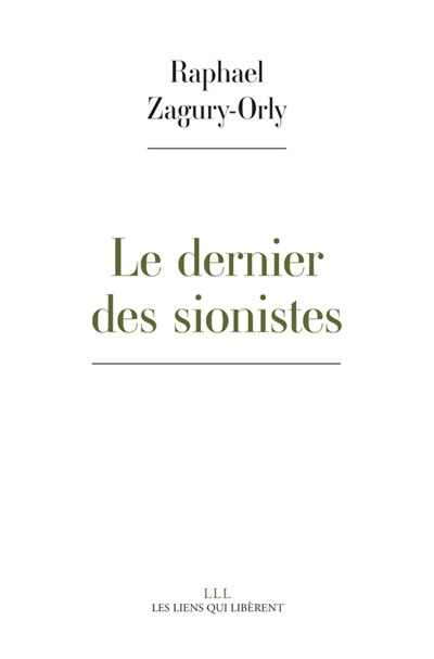 Front cover_Le dernier des sionistes
