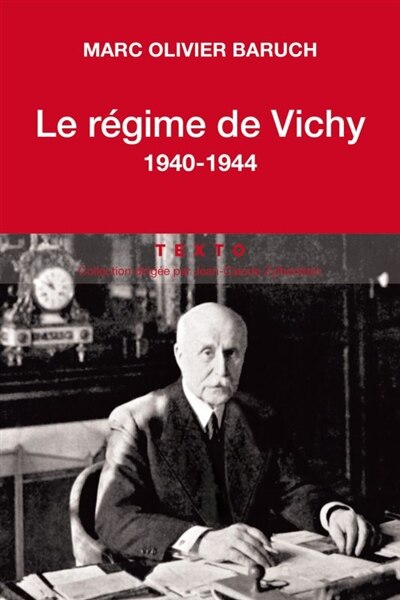 Front cover_Le régime de Vichy