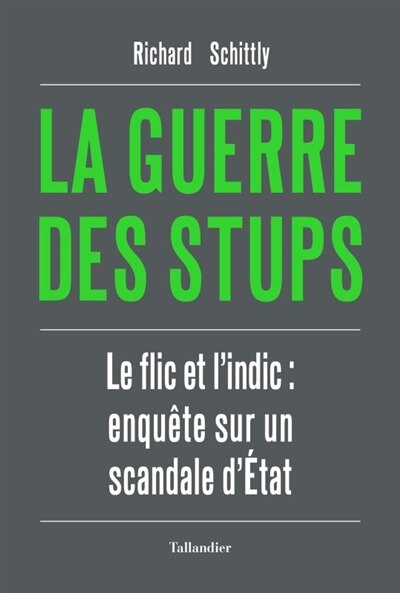 Front cover_La guerre des stups