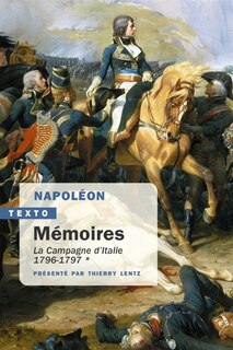 Front cover_Mémoires, Vol. 1. La campagne d'Italie, 1796-1797