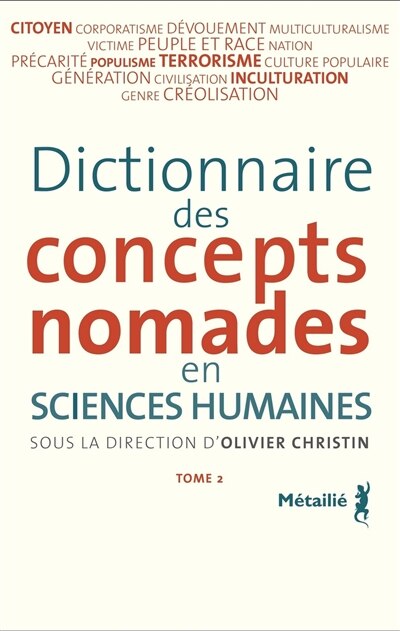 Front cover_Dictionnaire des concepts nomades en sciences humaines, t. 02