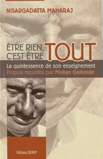 Couverture_Etre rien, c'est être tout