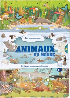 Animaux du monde: un livre à panneaux coulissants