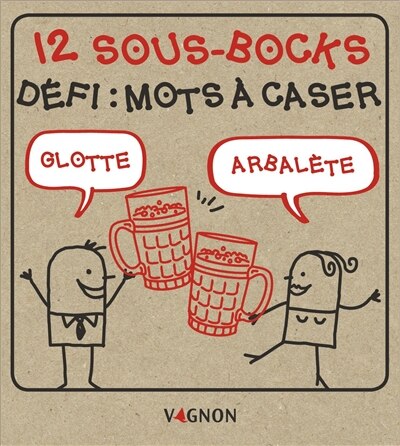 Coffret sous-bocks - Défi : Mots à caser
