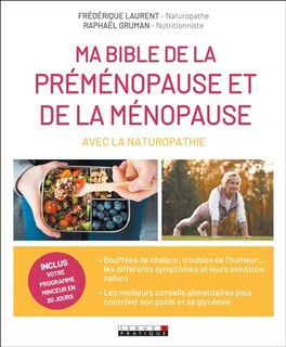 Couverture_Ma bible de la préménopause et de la ménopause avec la naturopathie