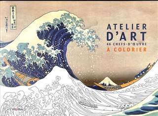 Front cover_Atelier d'art : 46 chefs-d'oeuvre à colorier