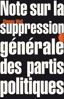 Couverture_Note sur la suppression générale des partis politiques