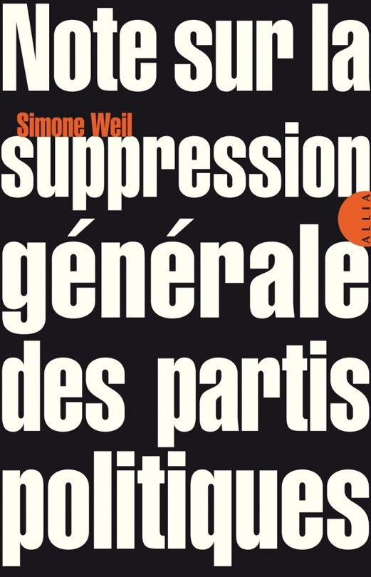 Couverture_Note sur la suppression générale des partis politiques