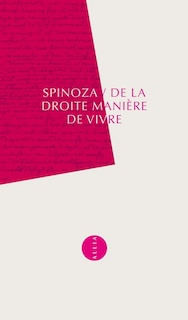 Couverture_De la droite manière de vivre