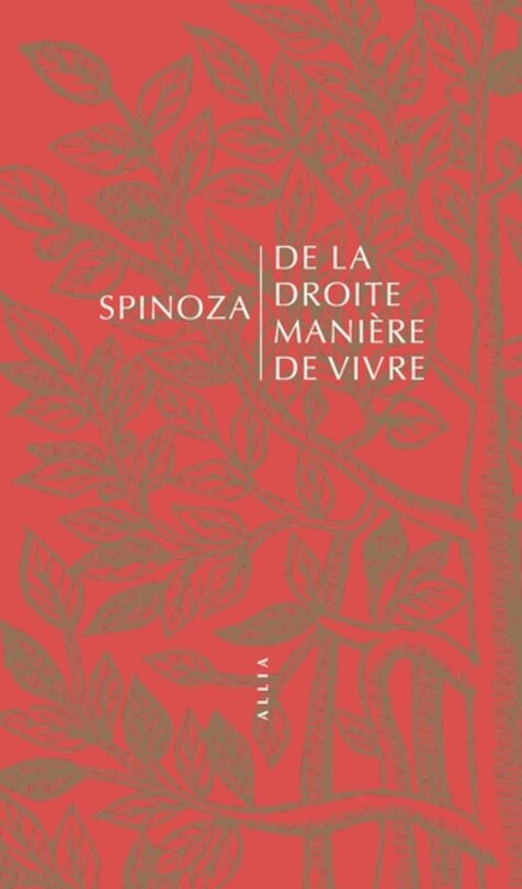 Couverture_De la droite manière de vivre ; Jules Prat, spinoziste militant