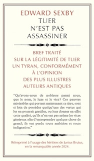 Front cover_Tuer n'est pas assassiner