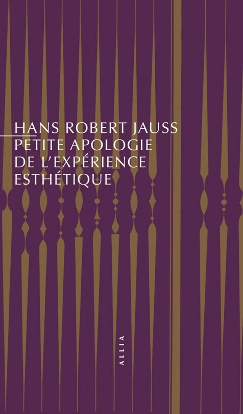 Front cover_Petite apologie de l'expérience esthétique
