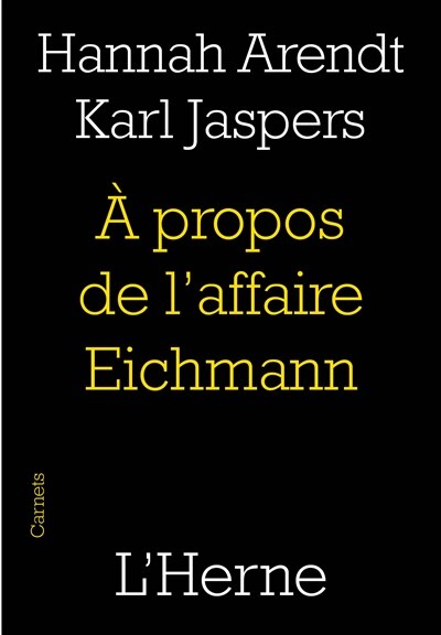 Front cover_A propos de l'affaire Eichmann