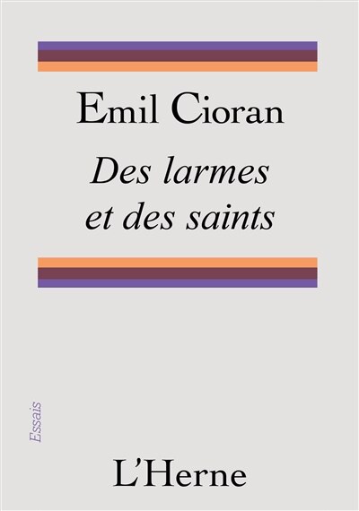 Front cover_Des larmes et des saints