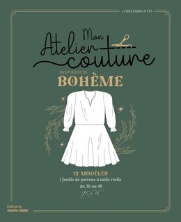Front cover_Mon atelier couture inspiration bohème : 12 modèles
