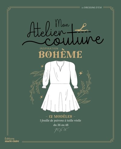 Front cover_Mon atelier couture inspiration bohème : 12 modèles