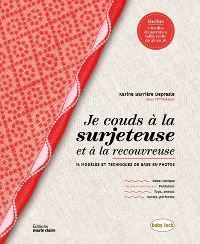 Front cover_Je couds à la surjeteuse et à la recouvreuse