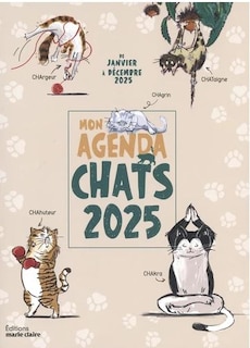 Front cover_Mon agenda chat 2025 : de janvier à décembre 2025