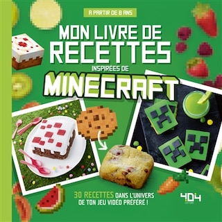 Couverture_Mon livre de recettes inspirées de Minecraft