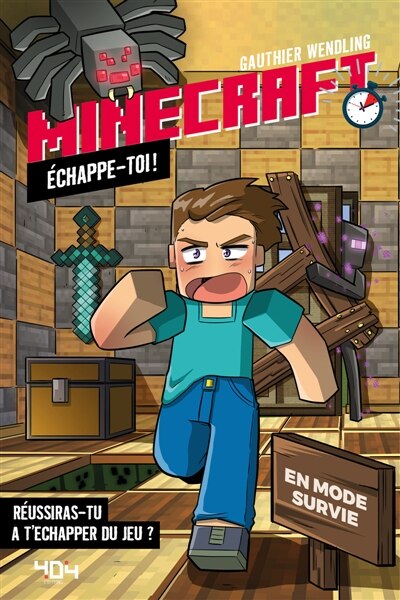 Front cover_Minecraft : Echappe-toi ! : En mode survie