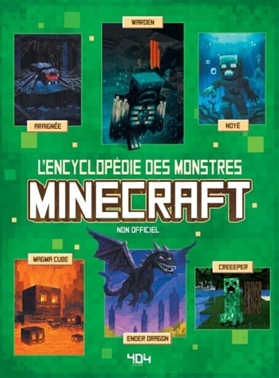 Front cover_L'encyclopédie des monstres Minecraft