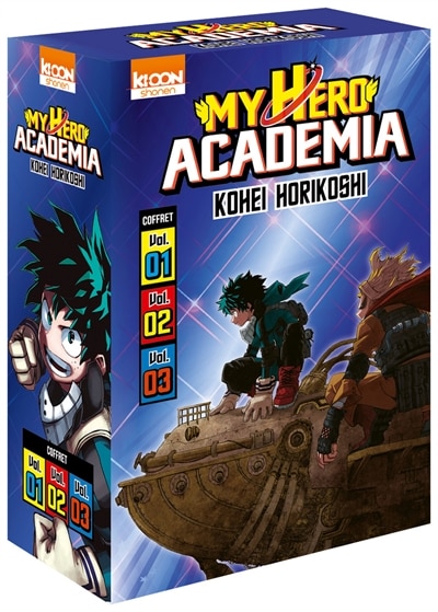 Couverture_Coffret My hero academia vol 1 à 3