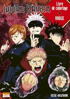Couverture_Jujutsu kaisen  livre de coloriage rouge