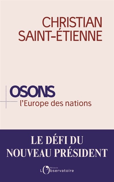 Front cover_Osons l'Europe des nations