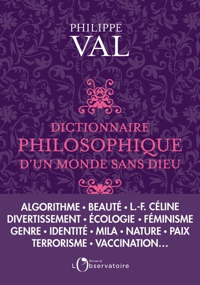 Front cover_Dictionnaire philosophique d'un monde sans dieu