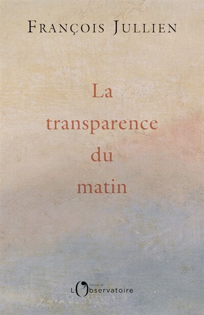 Front cover_La transparence du matin